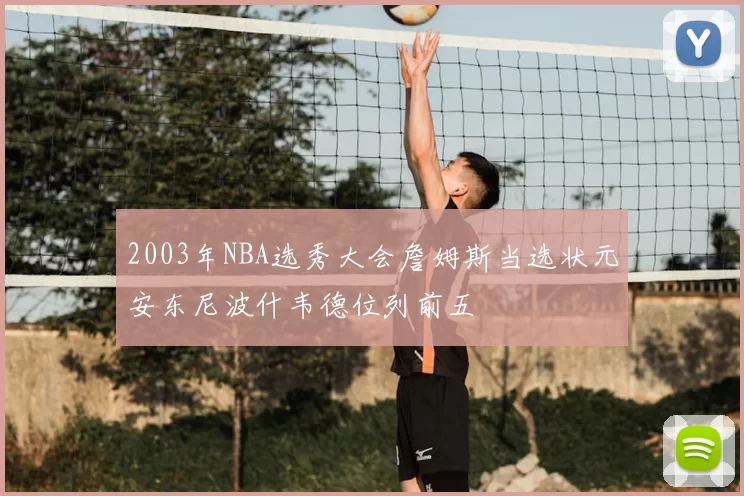 2003年NBA选秀大会詹姆斯当选状元安东尼波什韦德位列前五